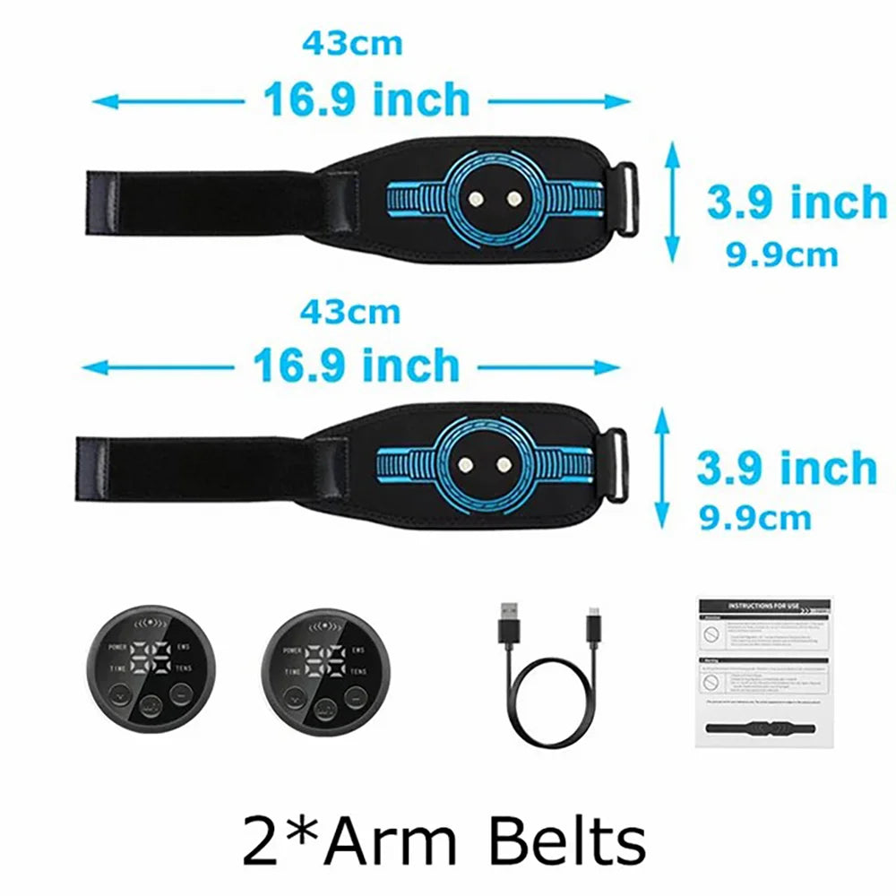 Intelligent EMS Belt Massage Set Full Body Muscle Stimulation Trainer Abdominal Fitness Device USB Charging Version