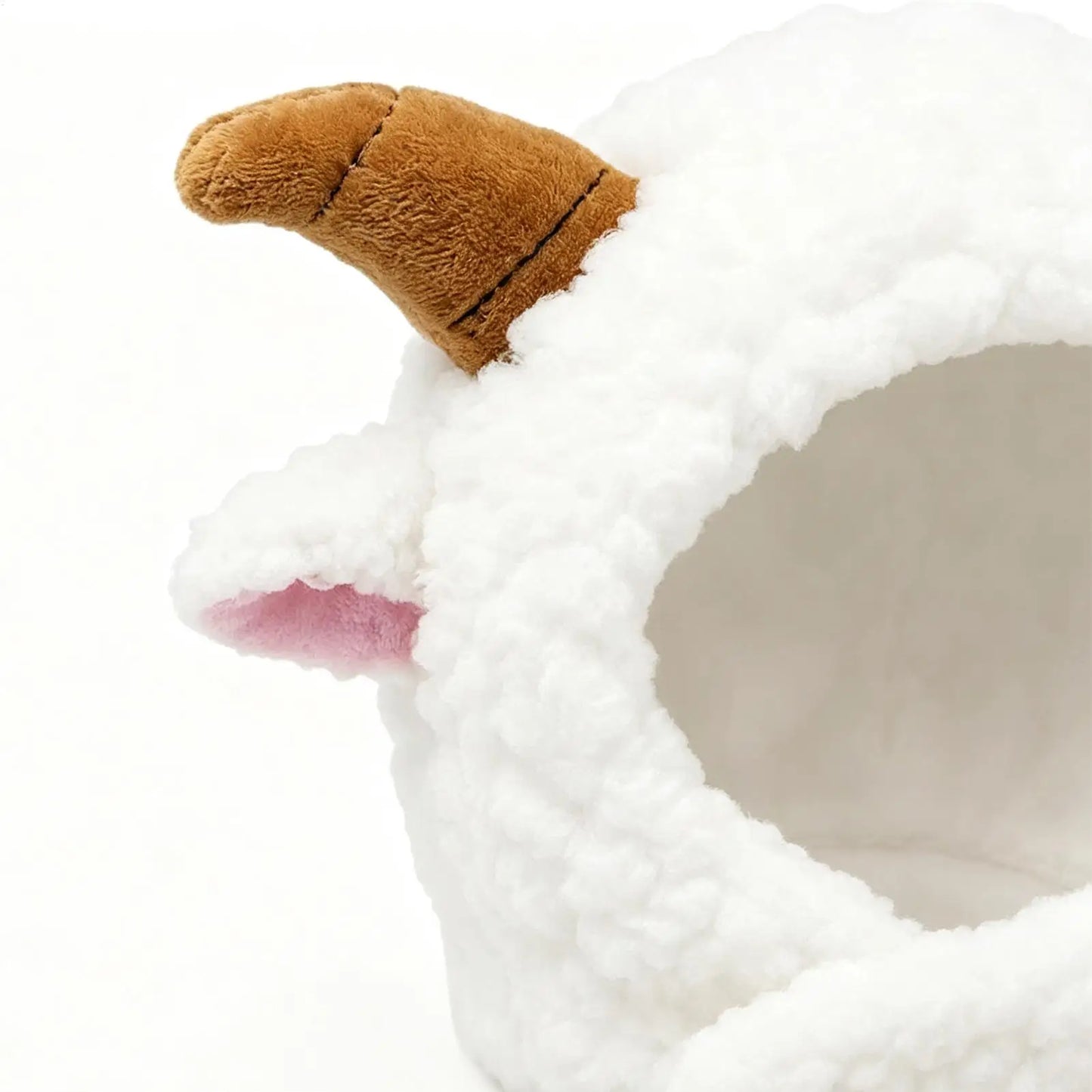 Cute sheep Hooded Pet Cat Dog Accessories Cosplay Cat Hat Winter Lovely New Year Puppy Headgear Soft Velvet Pets Supplies