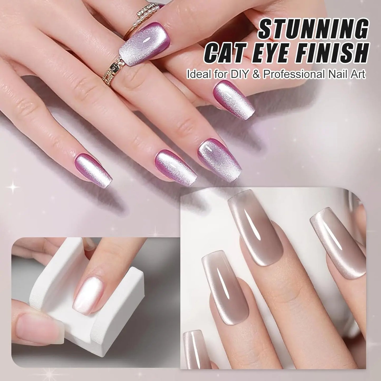 Cat Eye Magnet Tool Nail Art Magnet Stick for DIY Magnetic Cat Eye Gel Special Velvet 5D Nail DIY Tool French Nail UV Magnetic