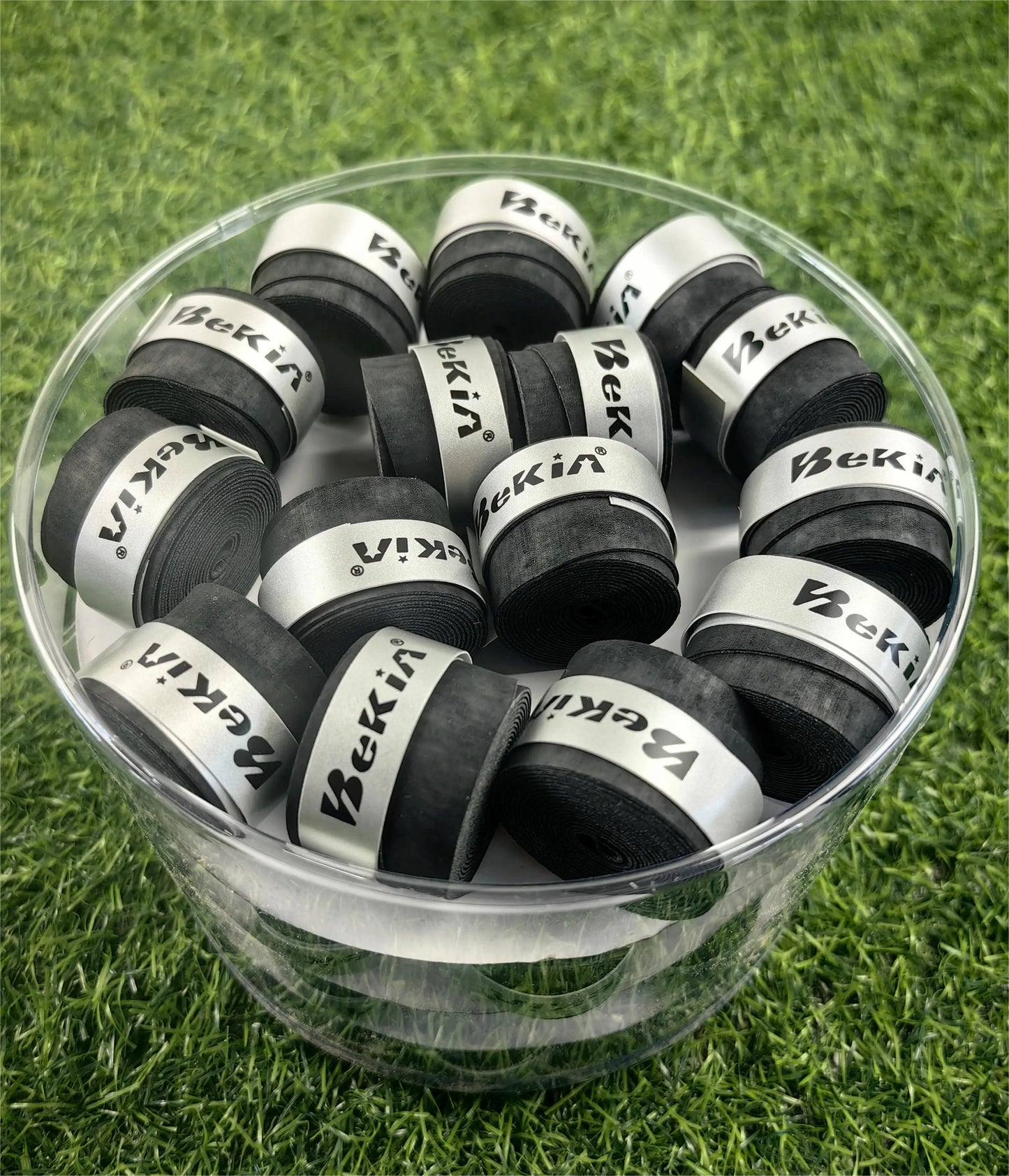 60pcs/Pack Dry Tennis Racket Grip Anti-skid Sweat Absorbed Wraps Taps Badminton Grips Racquet Vibration Overgrip Sweatband