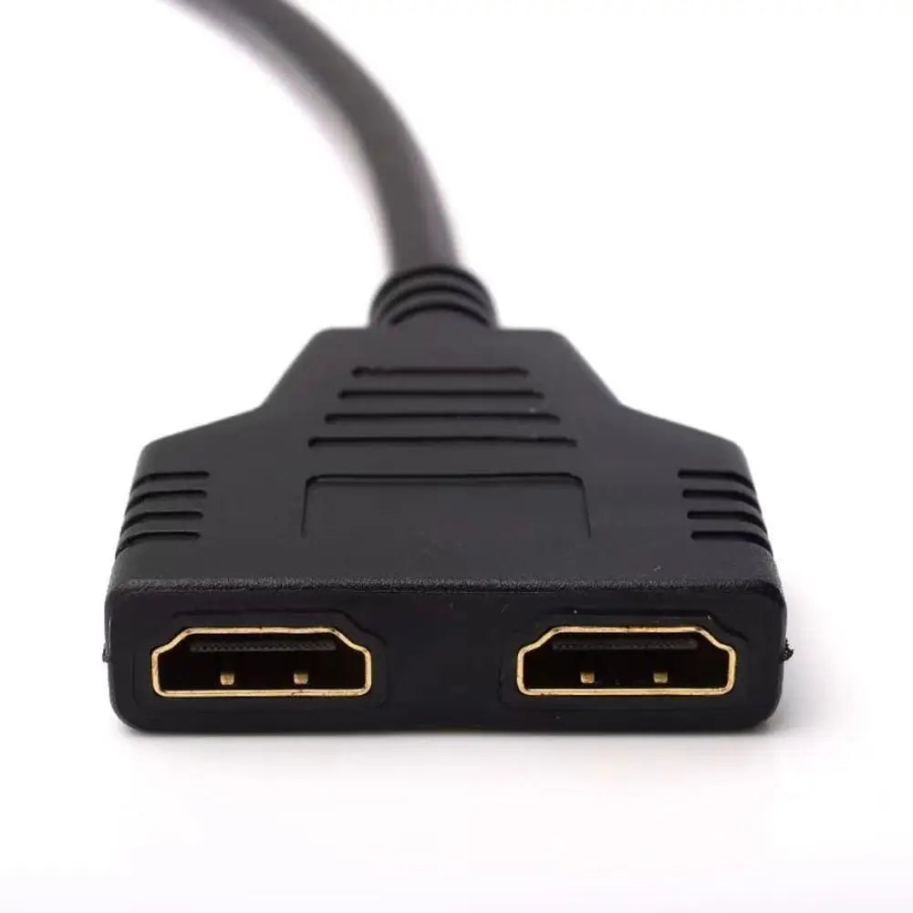 4K Computer Monitor HD Cable HDMI One In Two 30cm HD 1080P HDMI Splitter, One Input To Two Output Adapter Cable HDMI-compatible