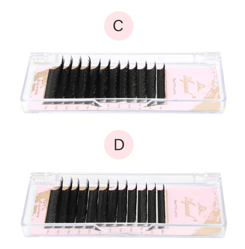 AGUUD Automatic Flowering 2D 3D 4D 5D W Shape Premade Fans Eyelash Extensions Natural Soft Individual Lashes Makeup Cilia