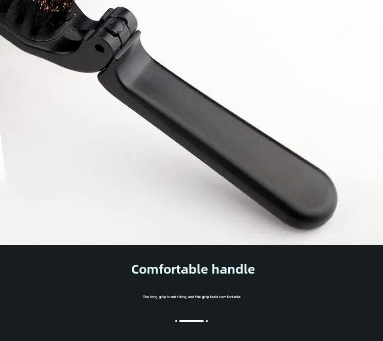 1PCS Soft Boar Bristle Beard Brush Hairdressing Hair Styling Comb For Beard Men's Shaving Brush Fold Beard And Mustache Brush