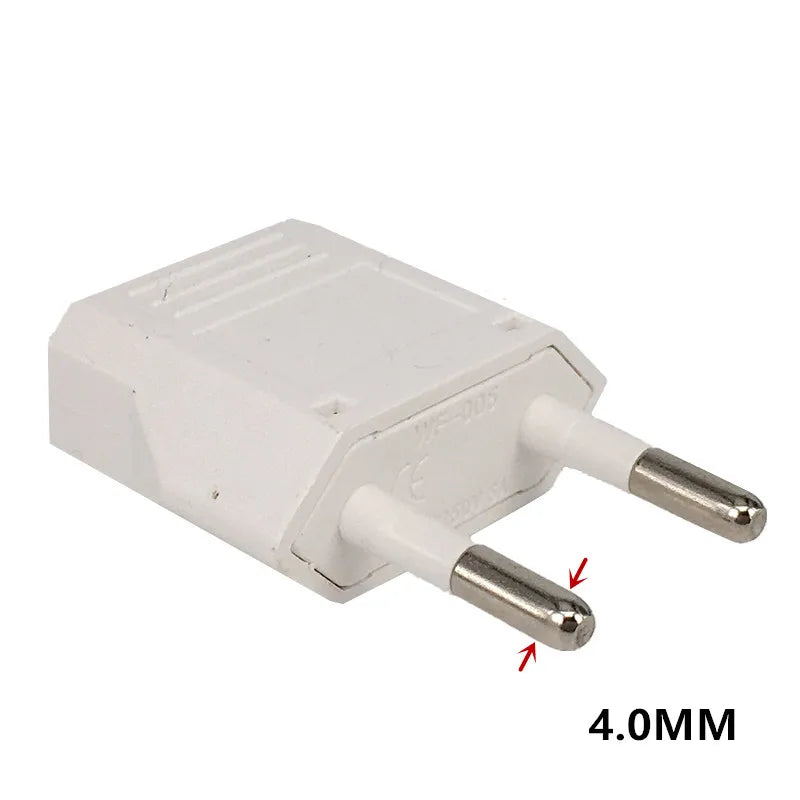 1pcs Power Plug Adapter US To EU Euro Europe Plug Power Plug Converter Travel Adapter US to EU Adapter Electrical Socket