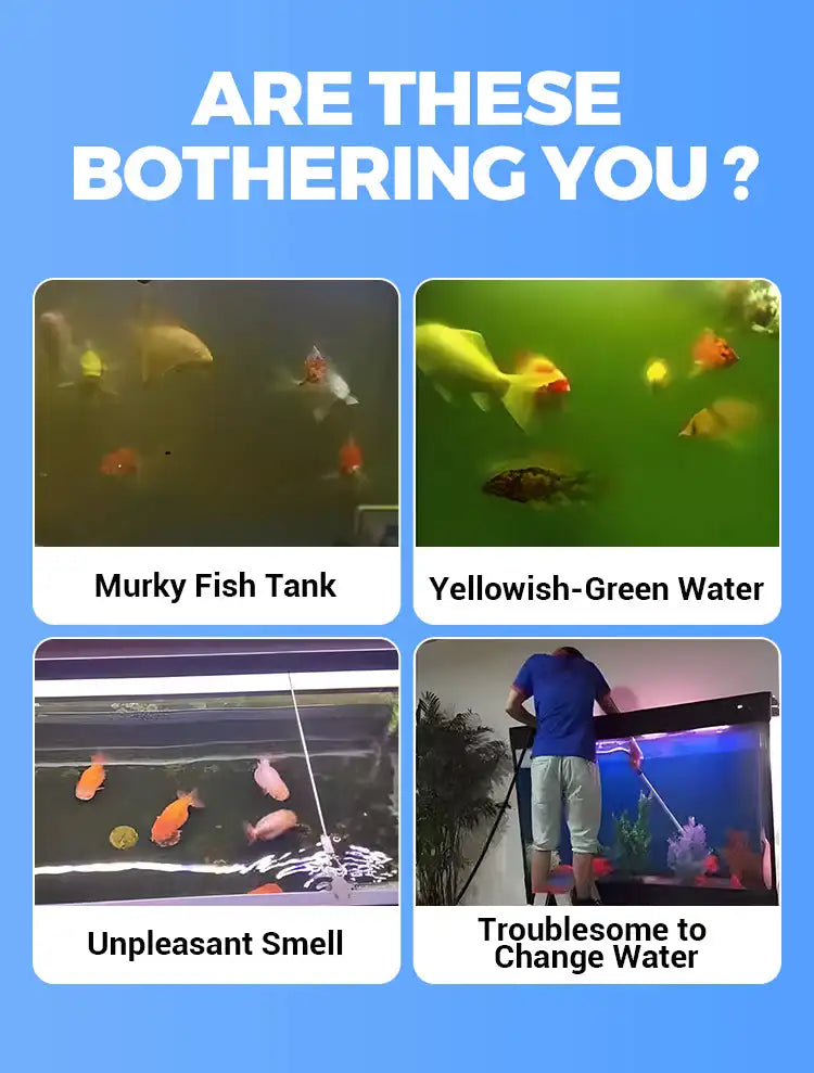Eco-Friendly Aquarium Water Purification Tablets Water Purifier Fast-Acting Fish Tank Cleaning Solution Aquarium Water Clarifier