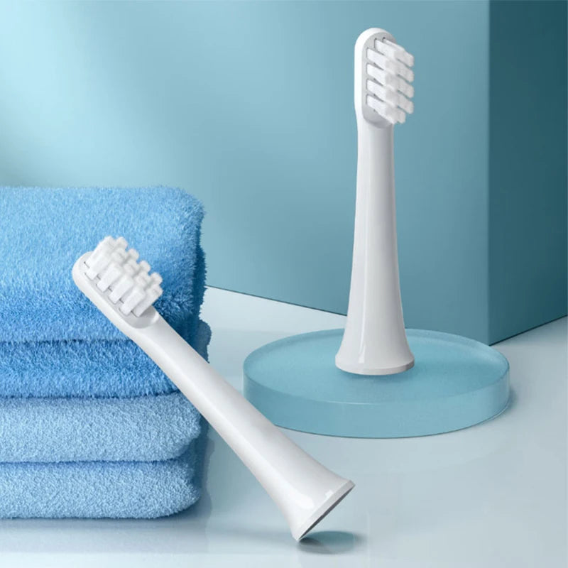 10PCS Replaceable Brush Heads for XIAOMI T100 Sonic Electric Toothbrush Soft DuPont Caps Bristle Brush Vacuum Package Nozzles