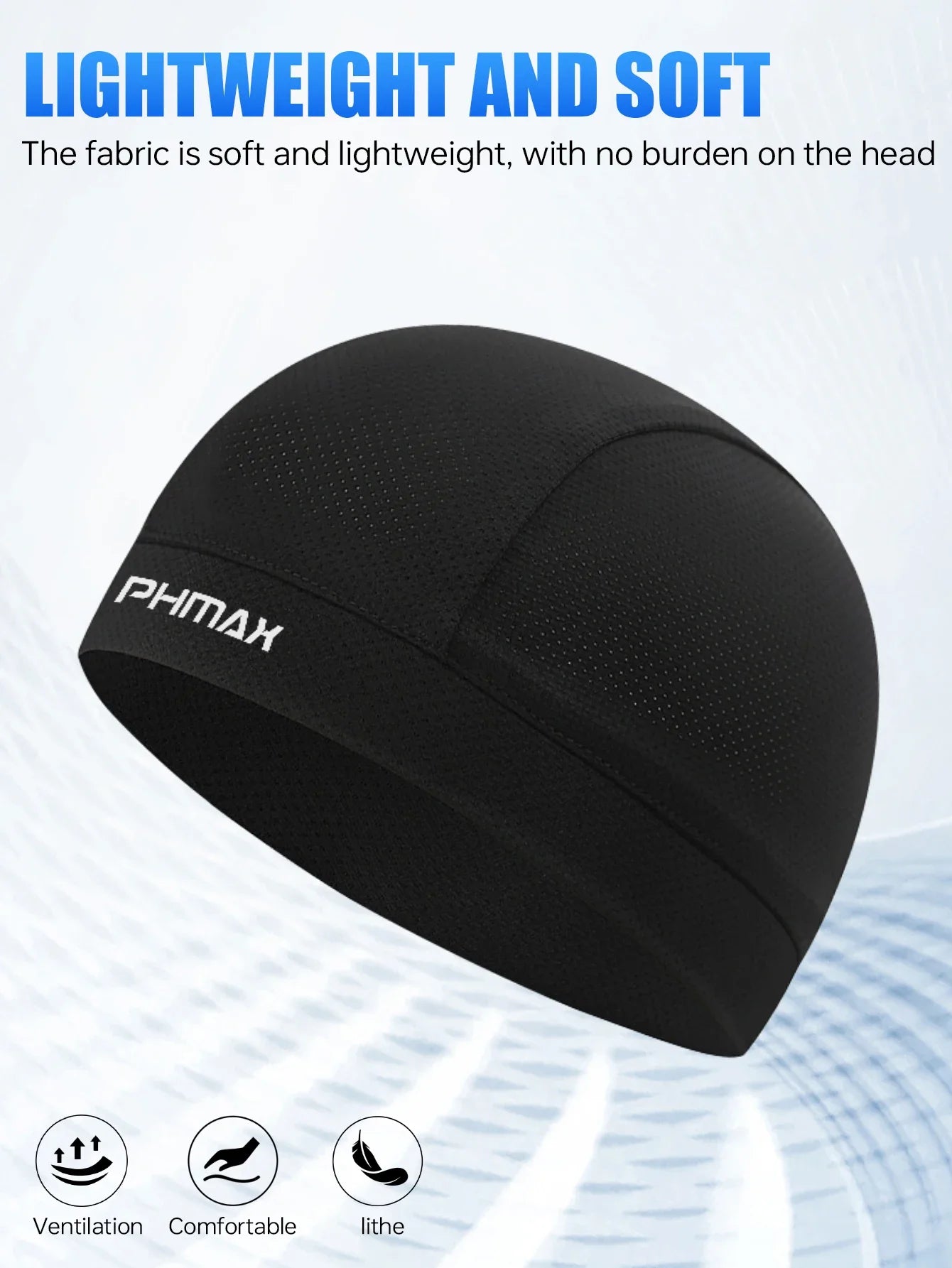 PHMAX Ice Silk Cycling Cap Mesh Breathable Ice Cool Sports Cap Sun Protection Cycling Cap Bicycle Mask Sports Headband