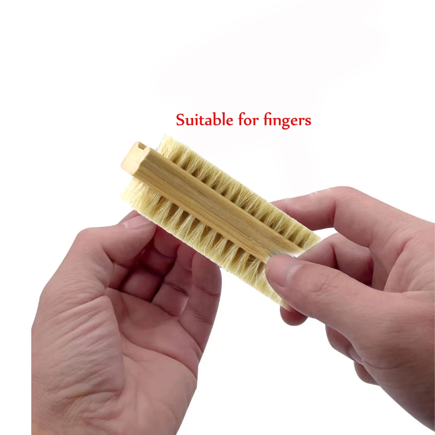 Double-sided Nail Brush Manicure Pedicure Wood Handle Soft Remove Dust Nail Cleaning Brush For Nail Care Scrubbing Tools