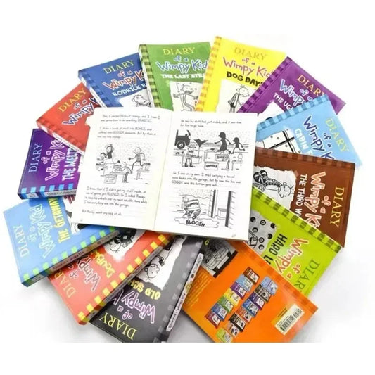 1-8/9-16/17-20 Diary of Wimpy Kid English Book Diary of Wimpy Kid Boxed Children's Fiction Books