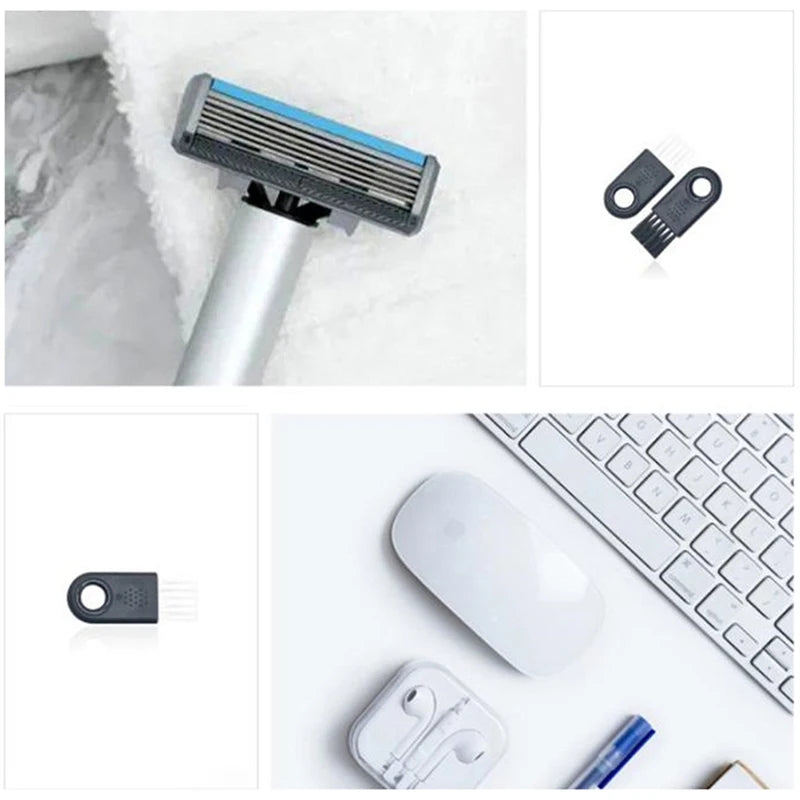 6Pcs/Set Electric Shaver Cleaning Brush Mutifunctional Cleaning Brush Anti‑Slip Trimmer Brush Cleaner Shaving Brush