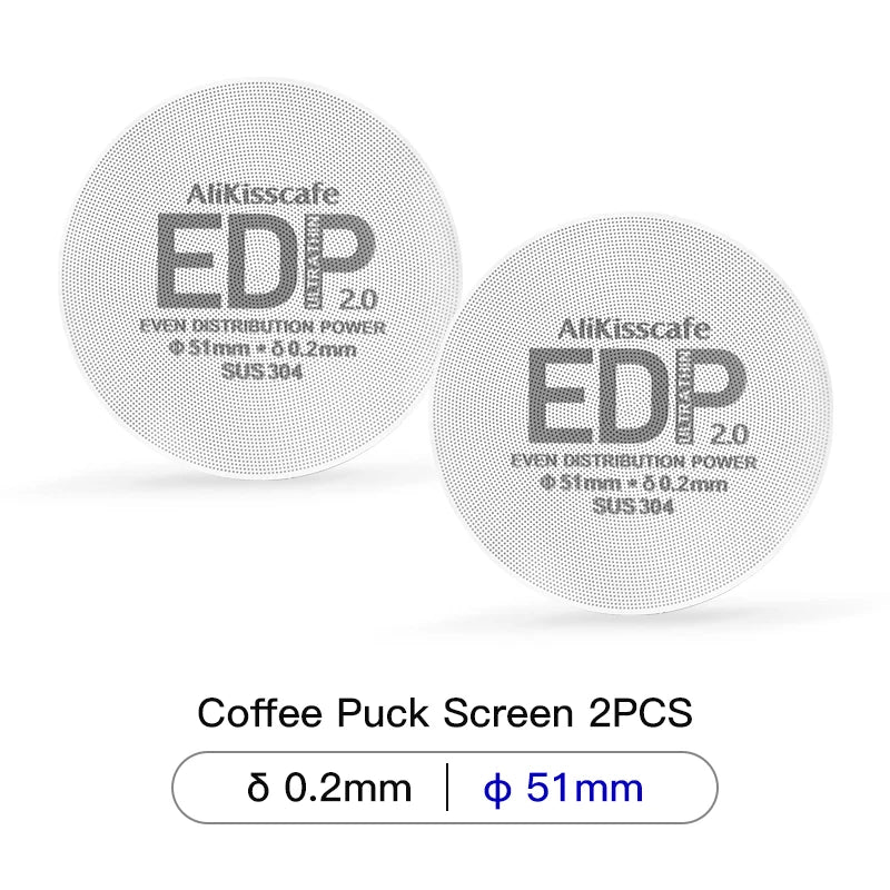 Alikisscafe Coffee Puck Screen Magnetic Espresso Filter 49.5mm 51mm 53.5mm 57.3mm 58.5mm Barista Portafilter Accessories Tools
