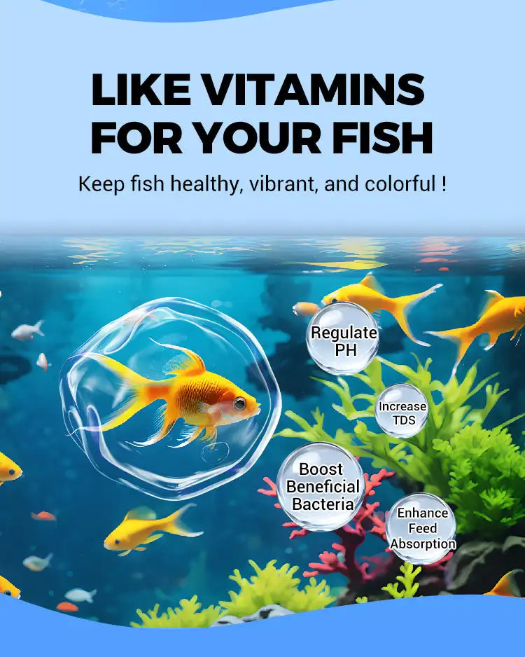 Eco-Friendly Aquarium Water Purification Tablets Water Purifier Fast-Acting Fish Tank Cleaning Solution Aquarium Water Clarifier