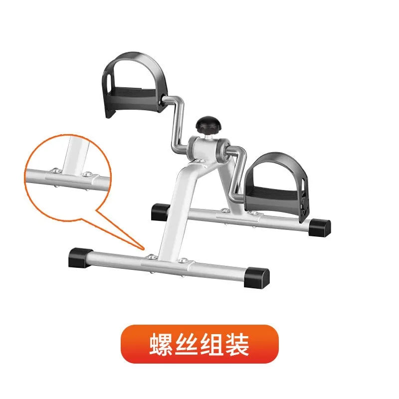 Mini Foldable Foot Pedal Exerciser with Adjustable Resistance Under Desk Bike Stationary Exercise Bike for Home Exercise