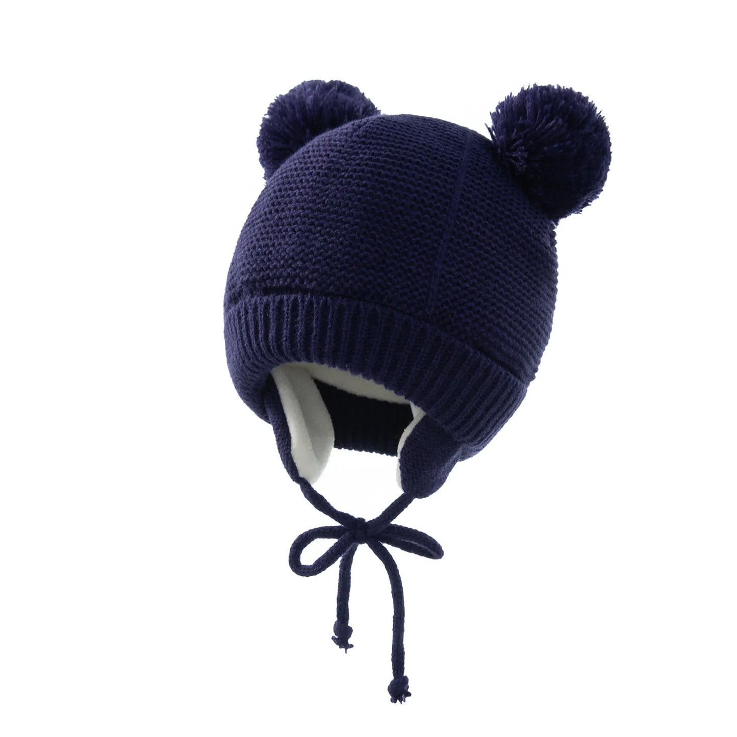 Winter Baby Hat for 0-12month Boy Girls Accessories Knited Cap Kids Hat Fleece Warm Gloves Thick Winter Ear Kids Hat Baby Bonnet