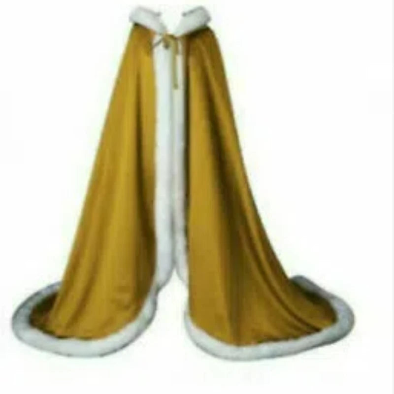 Winter Artificial Fur Cloak Wedding Party Hooded Bride Jacket/Shawl Wedding Accessories