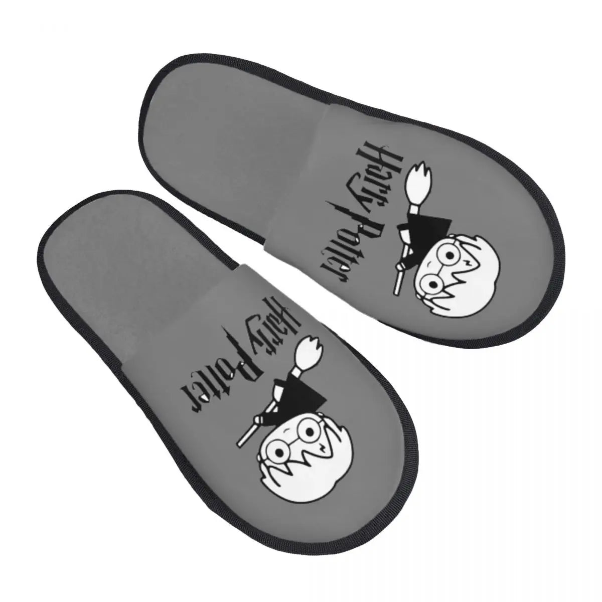 Winter House Cotton Slippers Harrys Potters Magic School Accessories Household Fur Slides Slippers Indoor Cozy Anti Slip Slides
