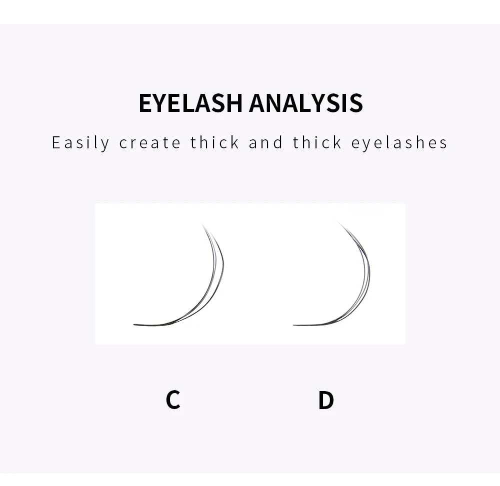 GLAMLASH 2tips 3D W Shape Lashes Extension Premade Volume Fan Eyelashes W Style Shaped Lash Makeup Supplies Natural EyeLash