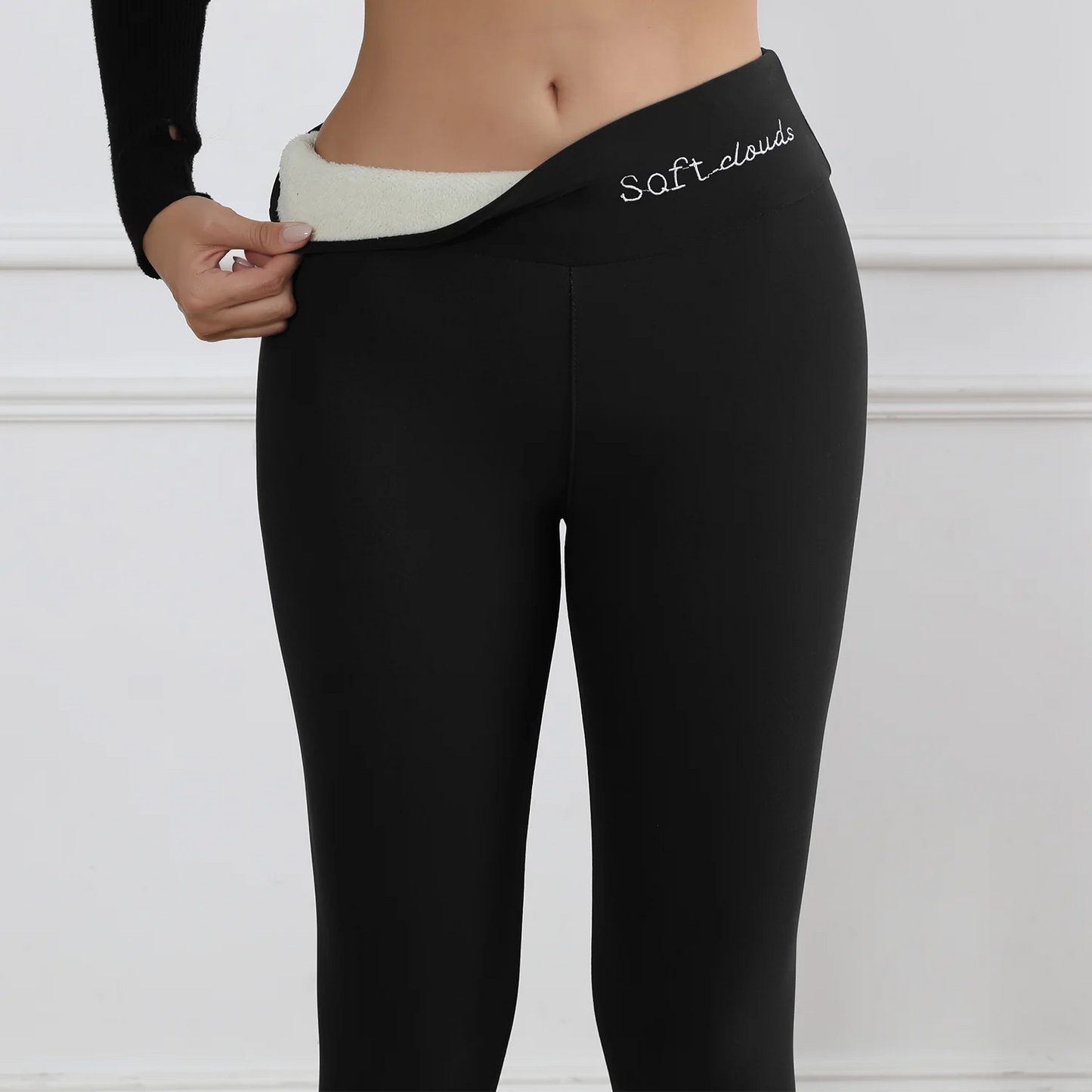 Fleece Lined Thermal Leggings for Women  High Waist Stretch Thick Winter Warm Pants for Casual & Daily Wear