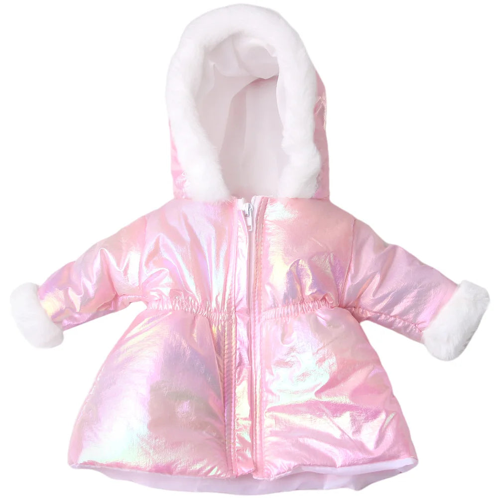 Winter Doll Clothing 43cm Newborn Doll down Jacket Suitable for 14-18 Inch Newborn Doll 1pc Coat Christmas Birthday Gift
