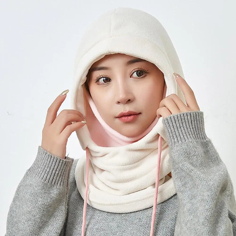 Winter Warm Hat with Mask and Neck Warmer 3-in-1 Windproof Balaclava for Men Women Masked Hat Cycling Cold Weather Protection