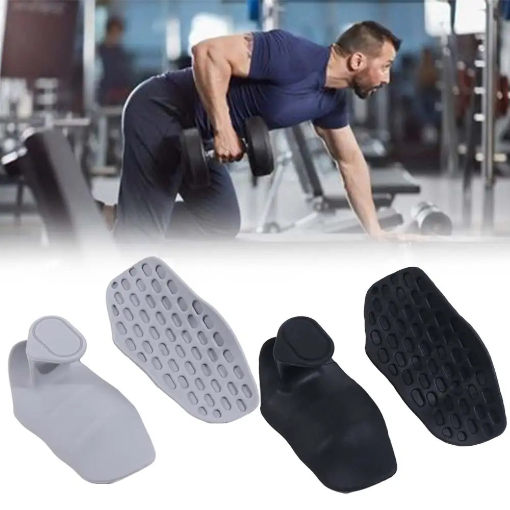 1 Pair Ergonomic Weight Lifting Grips Anti-slip Honeycomb-shaped Workout Gym Gloves Thicken Silicone Silicone Palm Grips