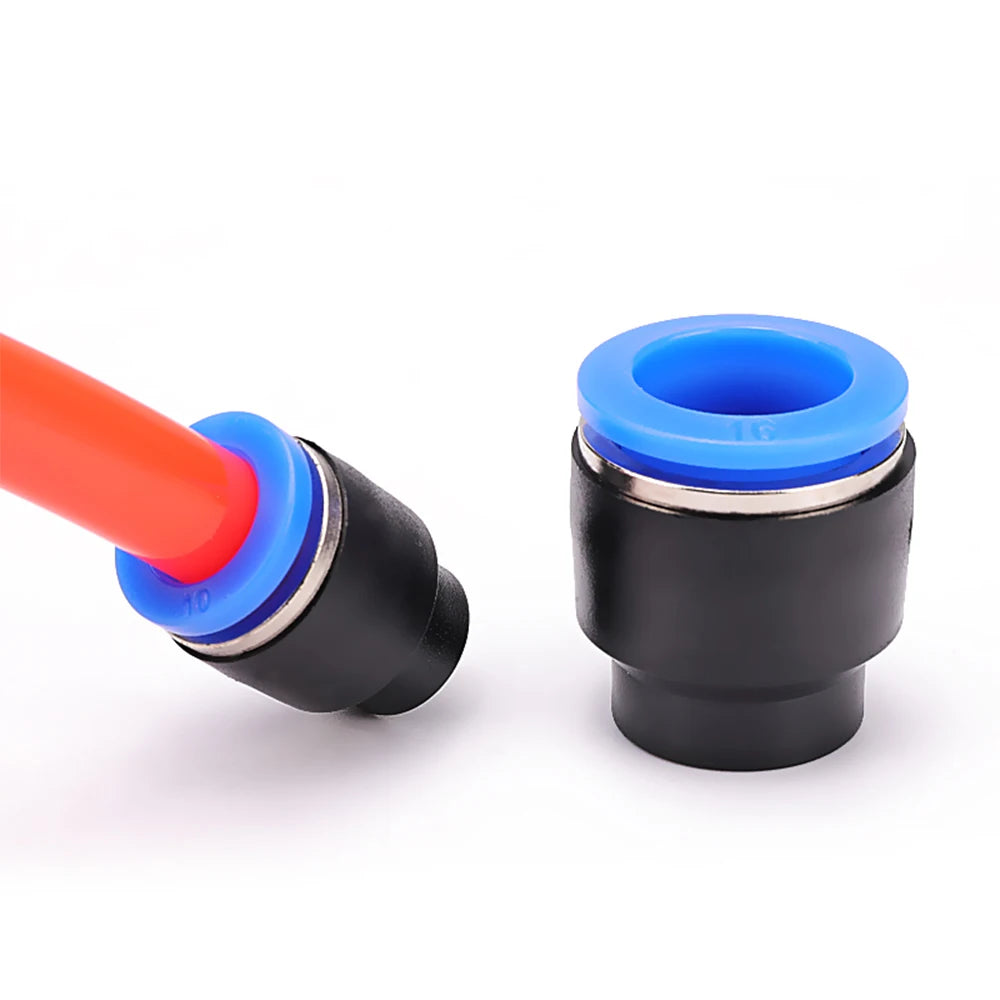 Pneumatic Connector Quick Plug Plastic Plug Pipe Plug PP PPF 4mm 6mm 8mm 10mm 12mm 14mm 16MM Air Hose Sealing Connector