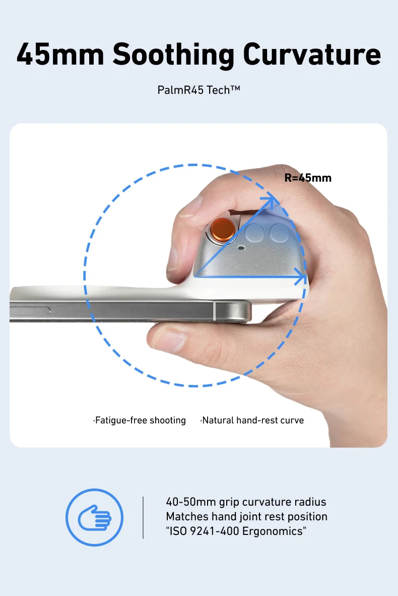 TELESIN Phone Camera Shoot Hand Grip Magnetic Smart Phone Holder Shooting Aid Remote Control Handle For Iphone Android Phone