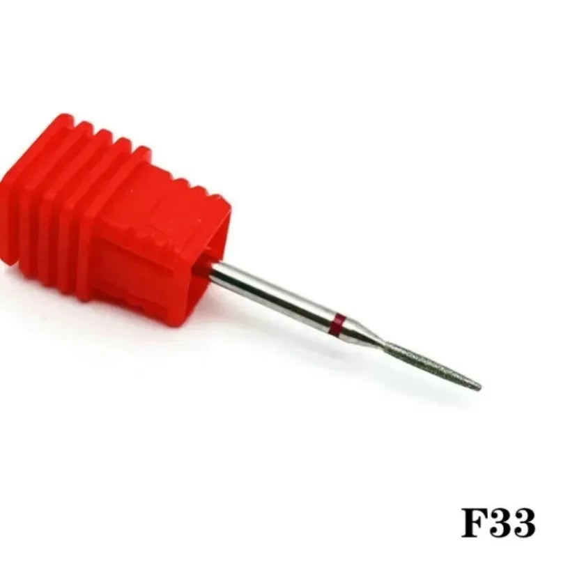 Flame Cone Cuticle Clean Nail Drill Bit 3/32'', Professional Safety Carbide Diamond Nail Bit Nail Cleaner for Cuticle Dead Skin