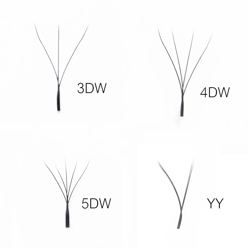 SUPMACIO 0.10mm 2d/3d/4d/5d W Eyelashes Extensions YY Lashes 0,10mm Premade Volume Fans ресницы для наращиван