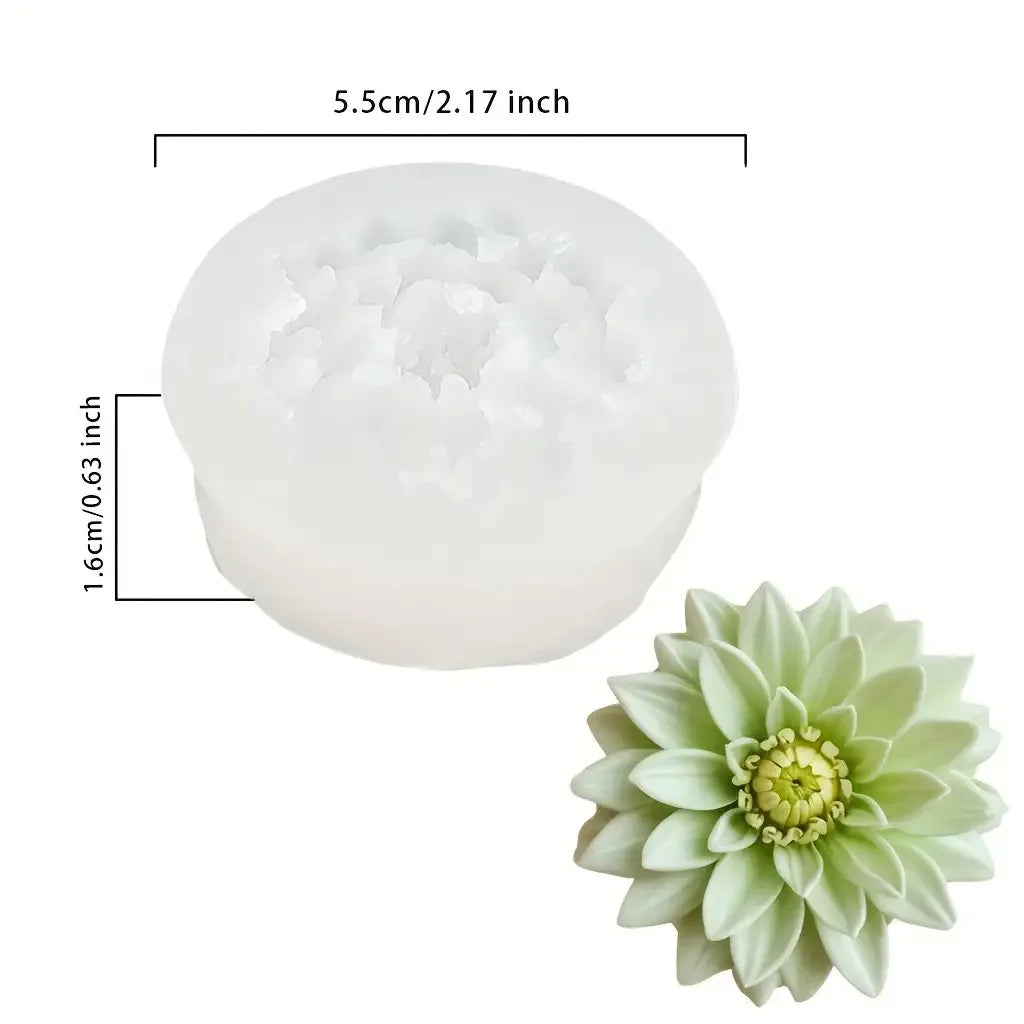 1 Piece 3D Elegant Rose Silicone Mold - Reusable Flexible Mold for Candles, Resin Art, Handmade Soap and Clay Making, Delicate Petal Design, Home Decoration, Valentine's Day Gift, Floral Shapes, Special Gift for Craft Enthusi
