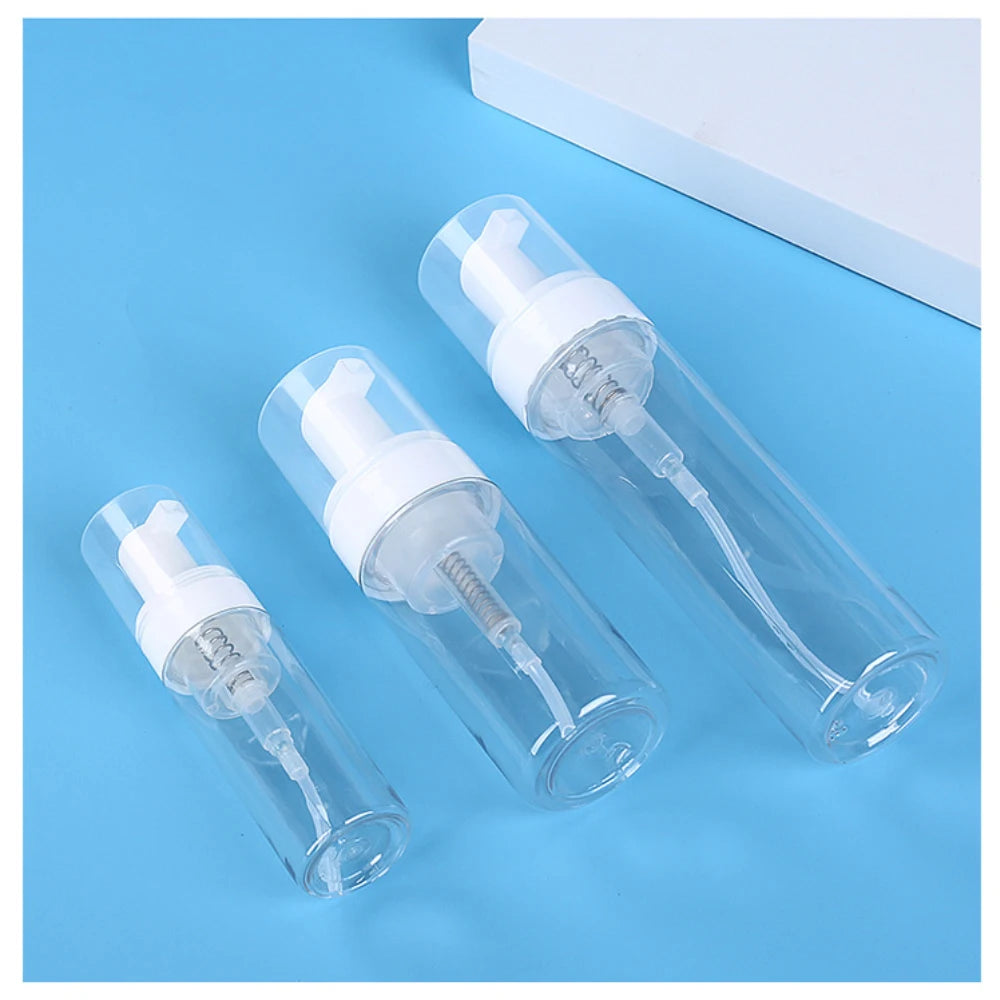 100/150/200ml Plastic Foam Pump Bottle Empty Face Eyelashes Cosmetic Bottle Cleaner Soap Dispenser Foam Bottle
