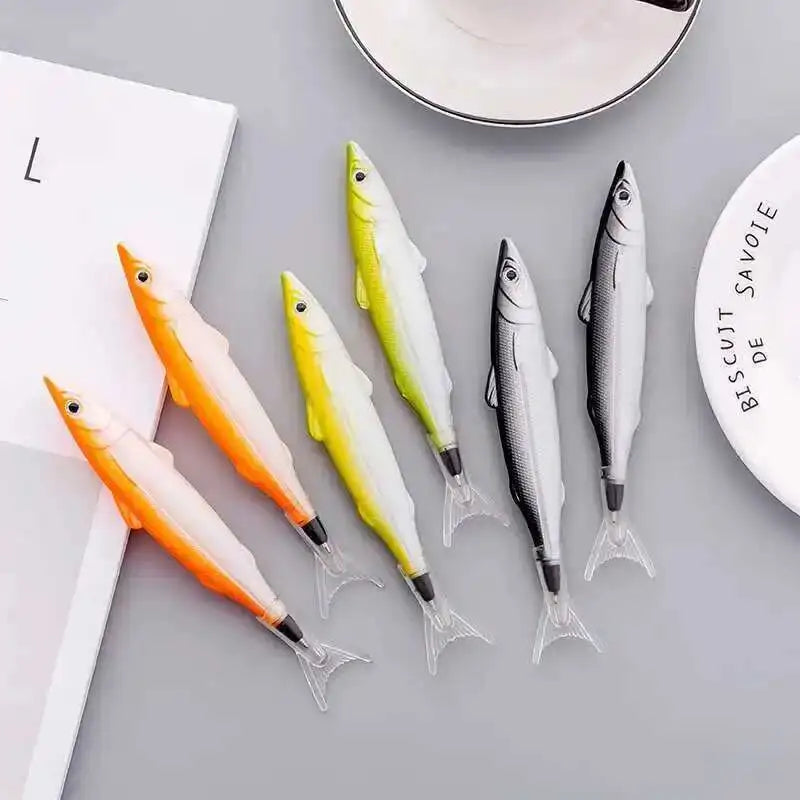 1 Piece Lytwtw's Cute Kawaii Sea Fish Stationery Creative Ballpoint Pen Office School Supply Novelty Funny Lovely Pens