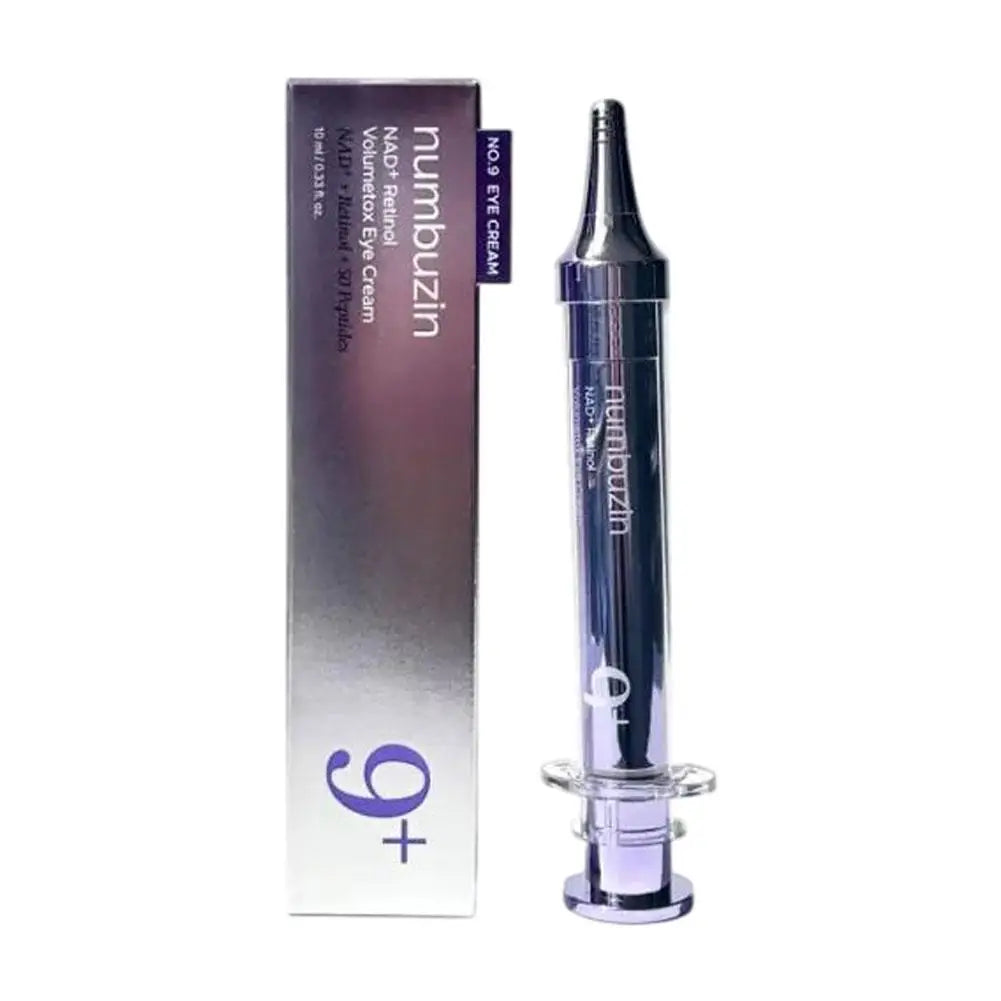 Numbuzin NO.9 Retinol Lift & Firm Cream Korean Original Skin Care Purple Needle Tube Eye Cream No.9 NAD+ BIO Lifting-sil Essence