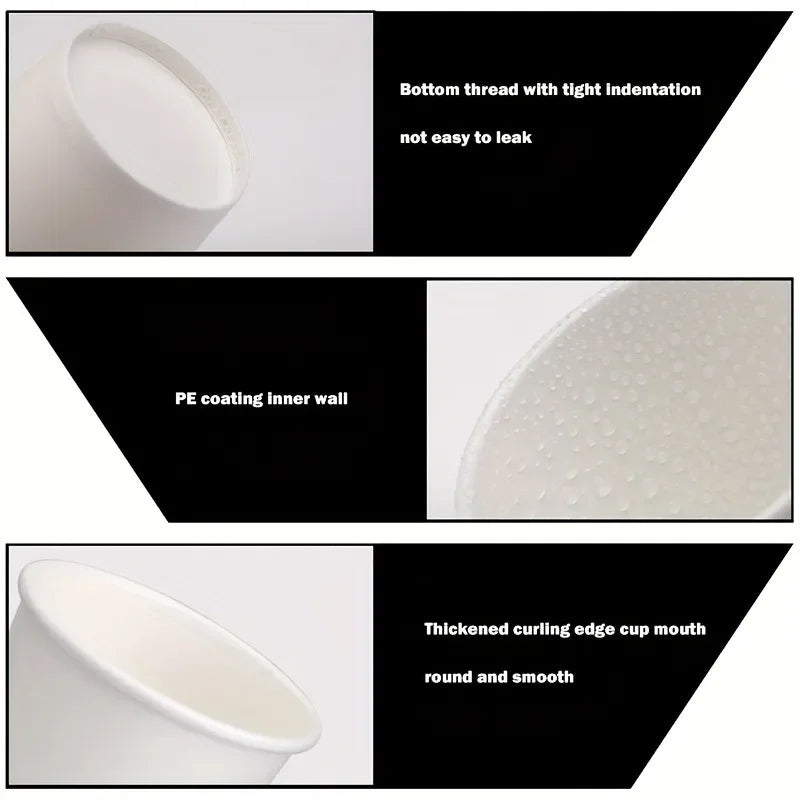50/100/200PCS Disposable Tasting Cup One Mouthful Cup Supermarket Office  Hotel Party Snacks Coffee Drinks Candies Mouthwash
