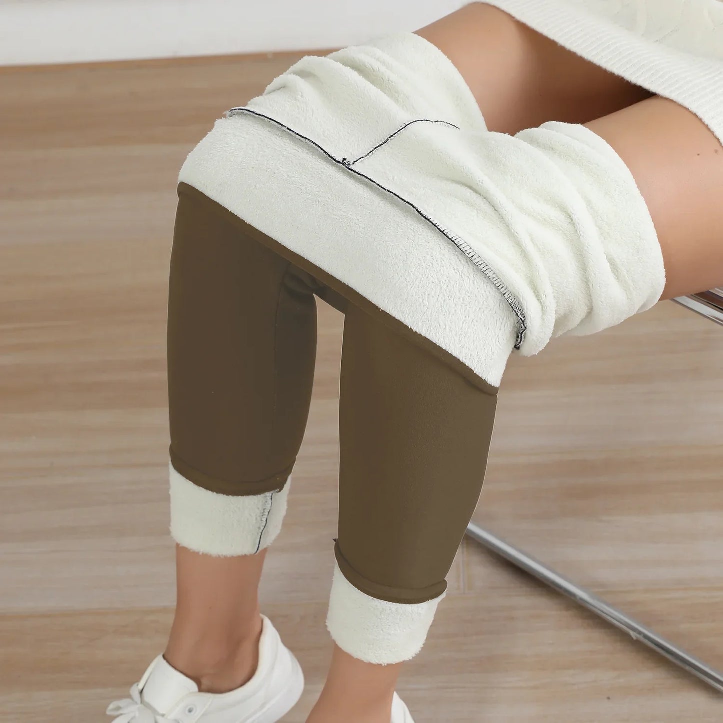 Fleece Lined Thermal Leggings for Women  High Waist Stretch Thick Winter Warm Pants for Casual & Daily Wear