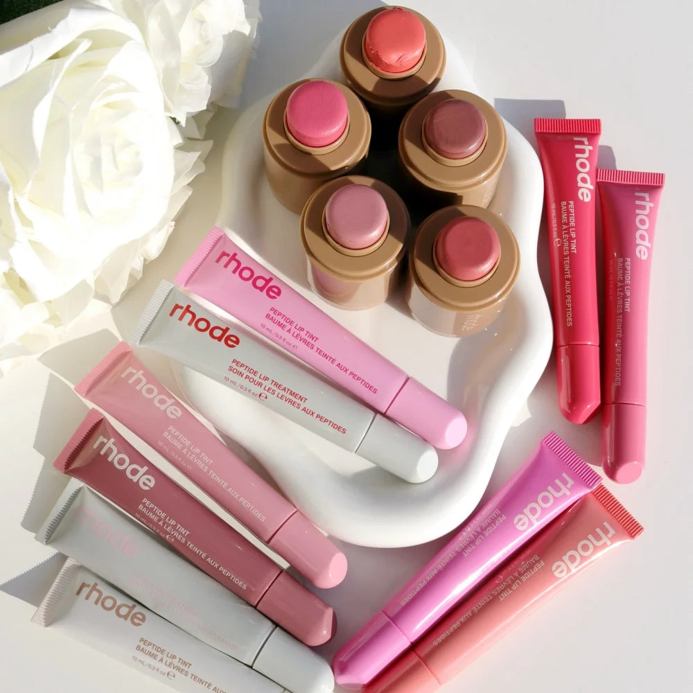 Rhode New Limited Pretzel Sweet Pea Banana Moisturizing Lip Gloss Face Cream Glazing Bubble Moisture Balm Lip Plumping Gloss Oil