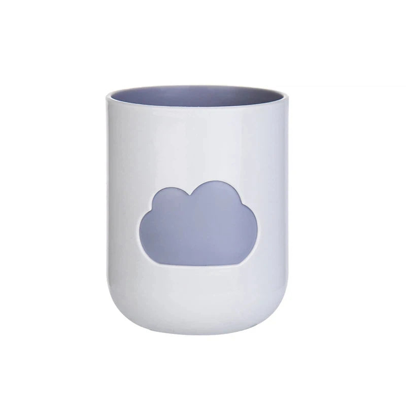 Cloud Pattern Toothbrush Cup Big Mouth Couples Cups Plastic Wash Tooth Mug Bathroom Supplies Household Daily Tools