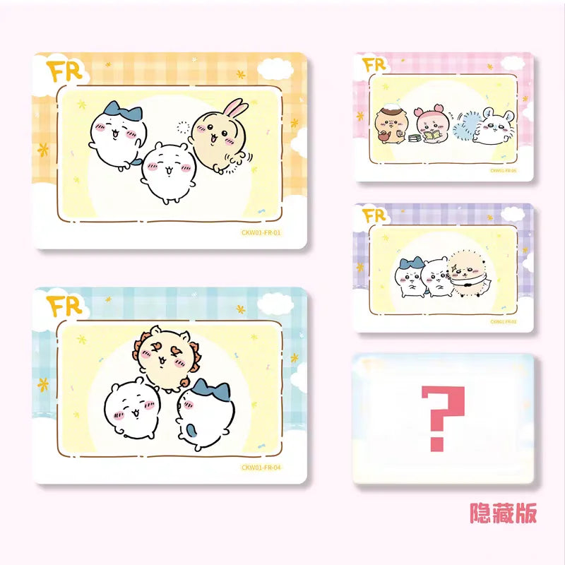 KABAO Original Chiikawa Collection Card Square Kawaii Character High Quality Anime Toy Card Cartoon Decorative Cute Collect Gift