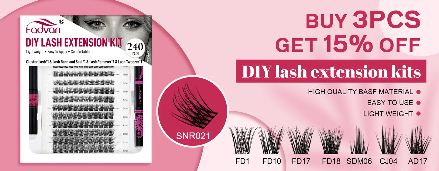 Fadvan Tweezers for Lashes Extension Fiber Tips Stainless Steel Makeup Tweezers Anti-static Free Print Your Logo