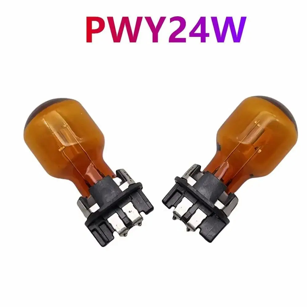 PWY24W 2PCS Original Halogen Lamp For Audi A3 A4 A5 Q3 Q7 VW Golf CC MK7 Amber Front Turn Signal Lights WP3.3x14.5-4 Auto Lamp