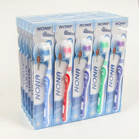 NONA toothbrush, natural, high quality manual toothbrush, soft bristles, suitable for gums, for everyday deep cleaning oral care