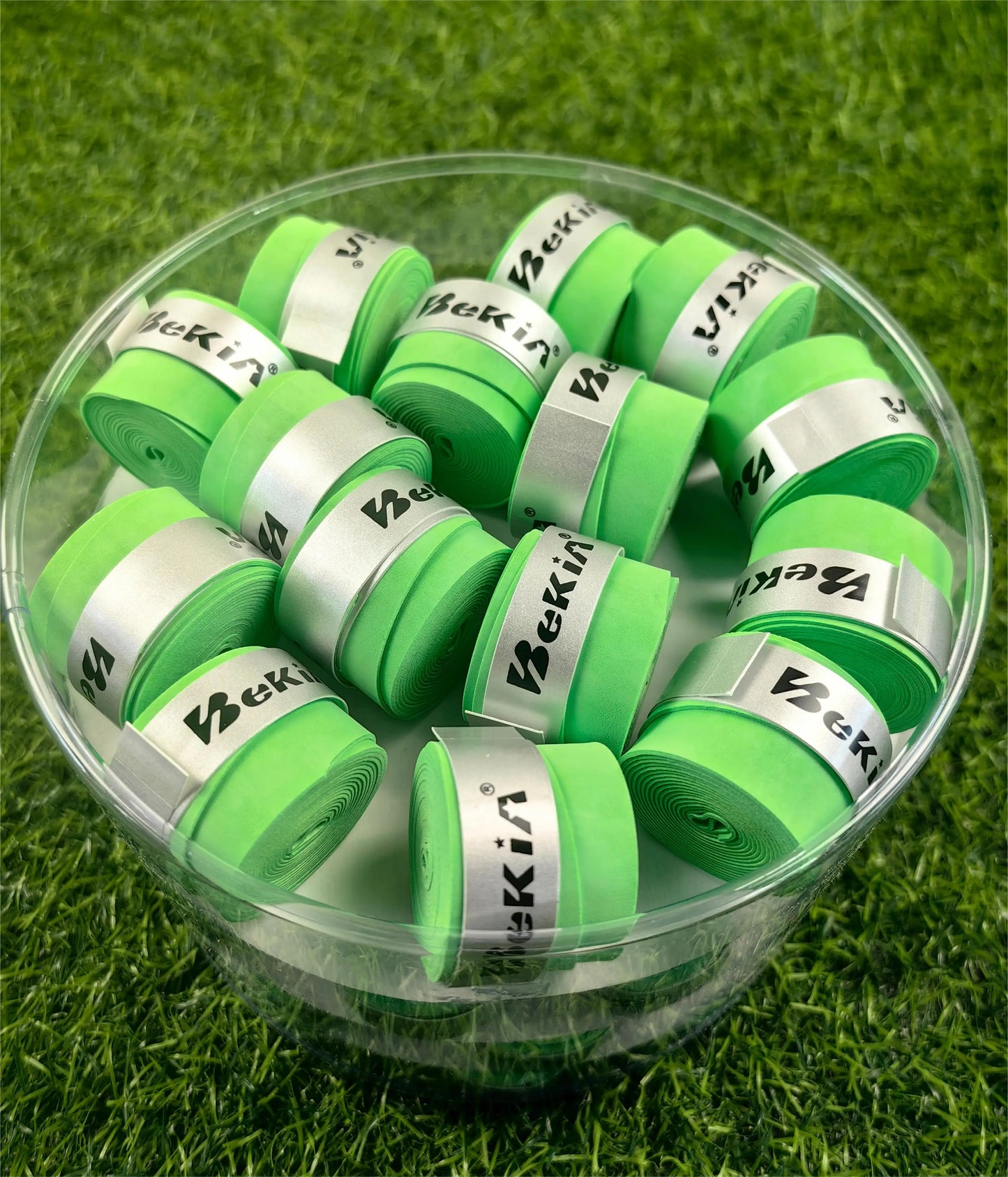 60pcs/Pack Dry Tennis Racket Grip Anti-skid Sweat Absorbed Wraps Taps Badminton Grips Racquet Vibration Overgrip Sweatband