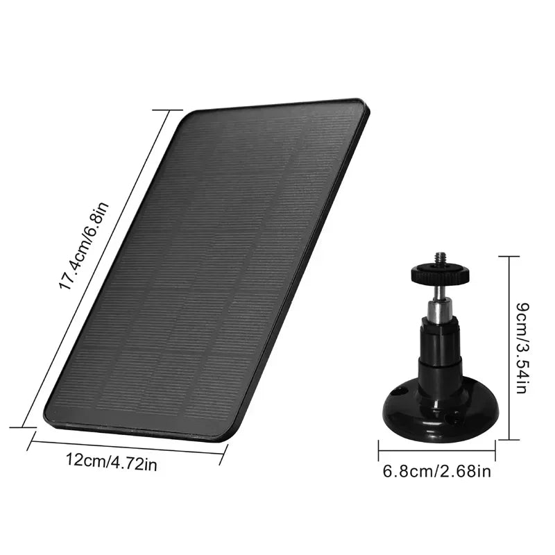 Type-C Solar Cells Charger Solar Panels 10W 5V Solar Panel Micro for Security Camera Small Home Light System Power Supply
