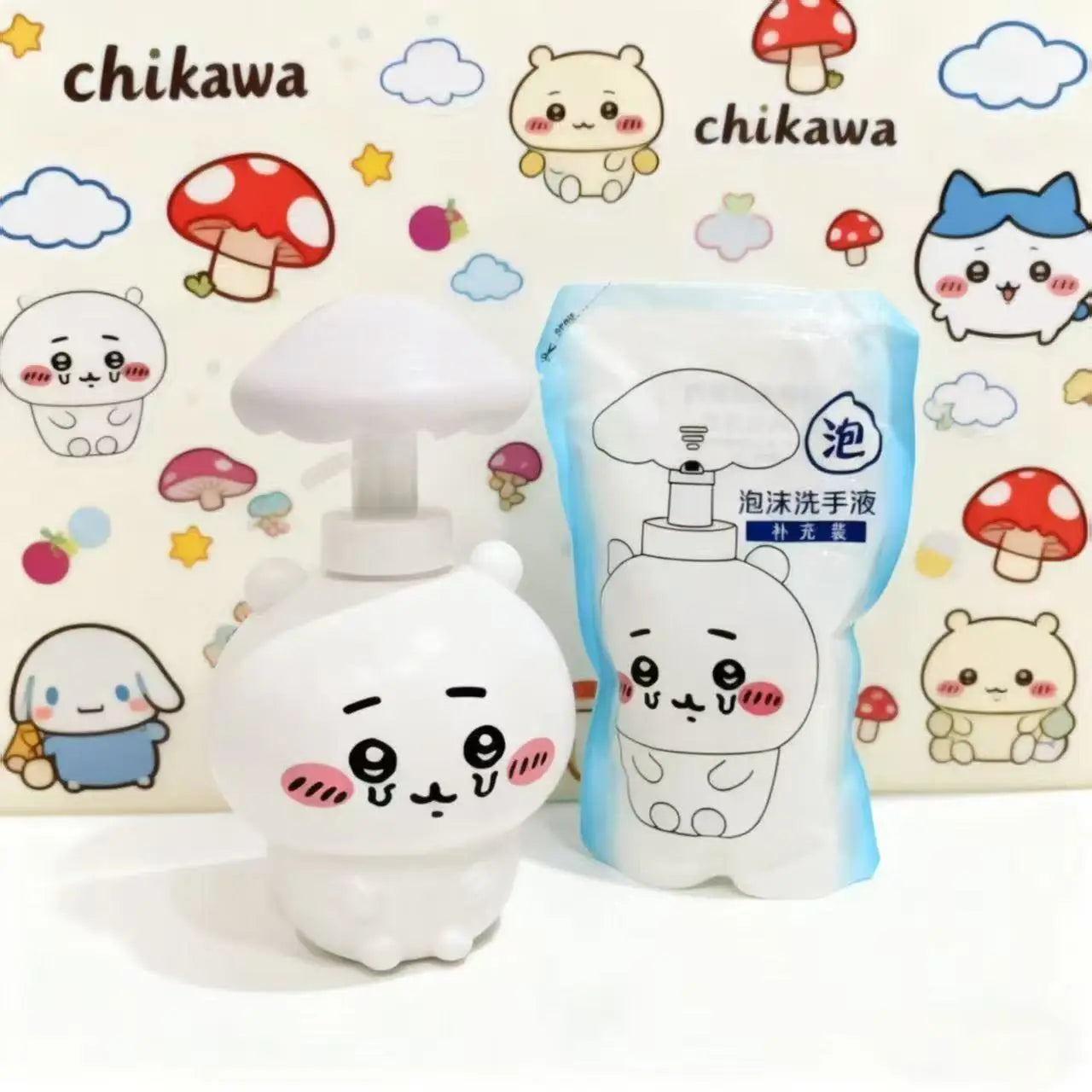 Jiyi Mushroom Shaped Portable Travel Bottles Cute Hand Sanitizer Shower Gel Dispenser Refillable Empty Containers for Home Bathr