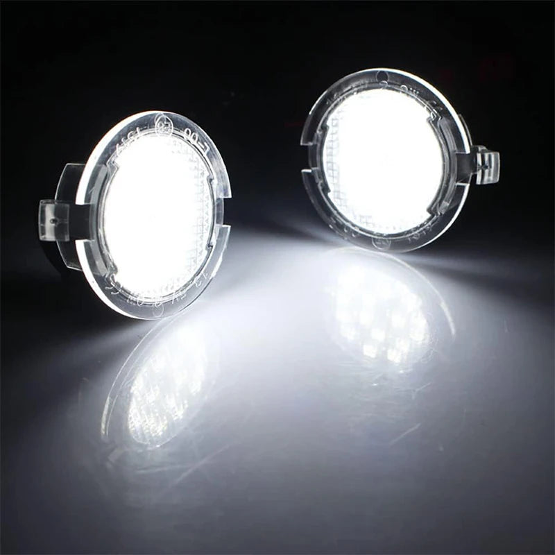 2pcs LED Side Under Mirror Puddle Light For Ford Focus C-Max Kuga Mondeo Fusion Ranger Expedition F-150 Edge S-Max