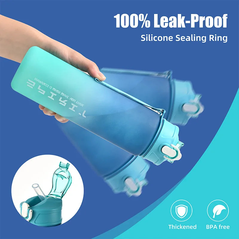 1PCS Hot Sale 750ML Sports Water Bottle Shaker Outdoor Travel Portable Leakproof Drinkware Plastic Drink Bottle BPA Free