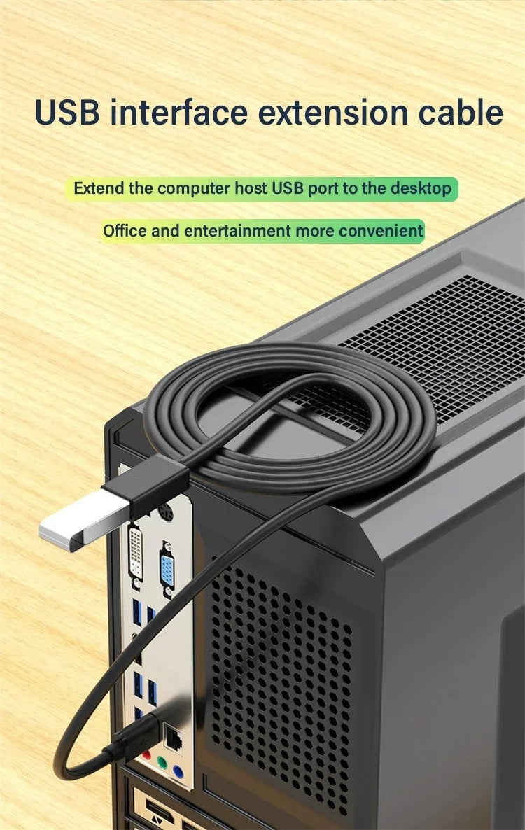 5Gbps USB 3.0 Extension Cable Male To Female USB A Extender Cable for PC Hard Drive Computer Laptop Smart TV Hard Drive Camera