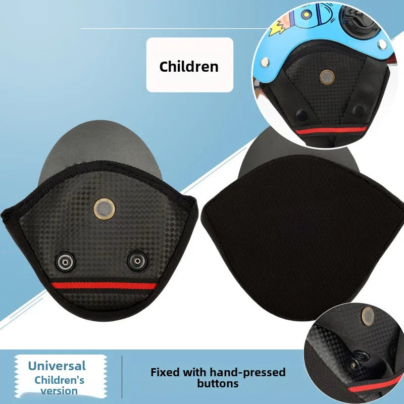 Motorcycle helmet accessories Children's helmets Ear protection accessories Ears earmuffs Scarf lining Removable Warm in winter