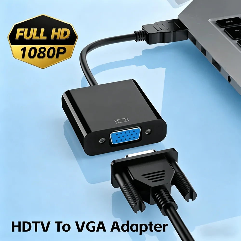 hdmi To VGA Converter Cable HD 1080P High Speed HDTV Male To Female VGA Converter Adapter For Laptop Tablet Monitor TV Projector