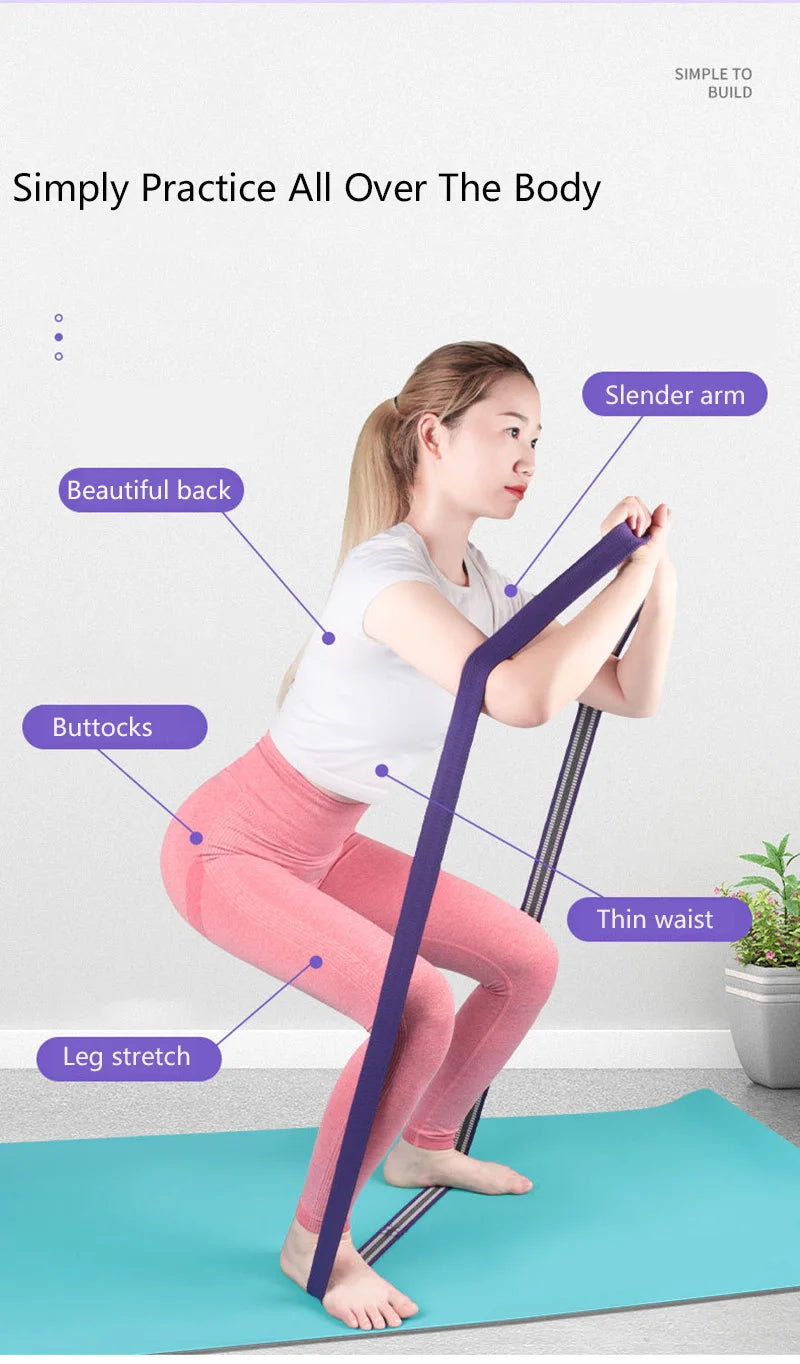Elastic Fabric Long Resistance Bands Stretch Bands for Exercise Bands Resistance Bands Set for Working Out,Physical Therapy